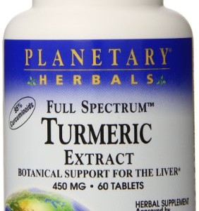 Planetary Herbals Full Spectrum Turmeric Extract Tablets, 450 mg, 60 Count
